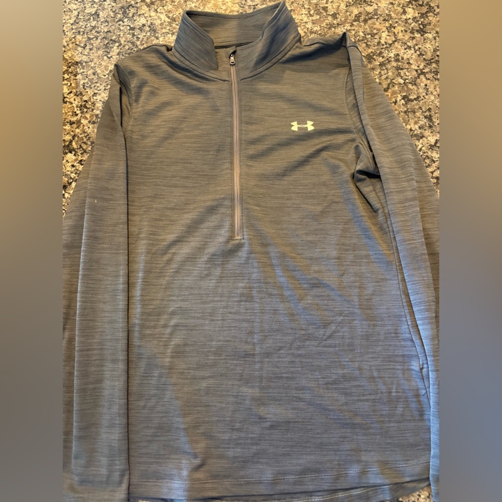 Under Armour Gray Quarter-Zip Pullover Womens Large